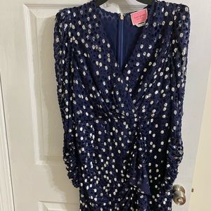Kate Spade Scatter dot velvet dress